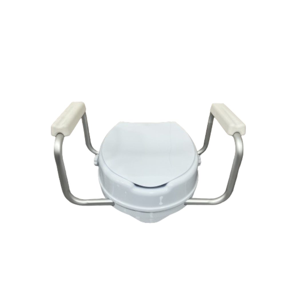 Zvýšené toaletní sedátko s opěrkama