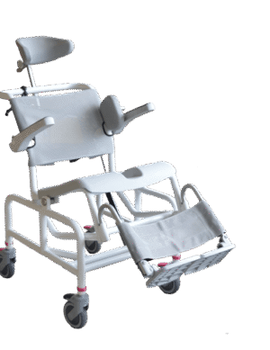 Nielsen Line Gas-Tip sprchový vozík se síťovaným opěradlem