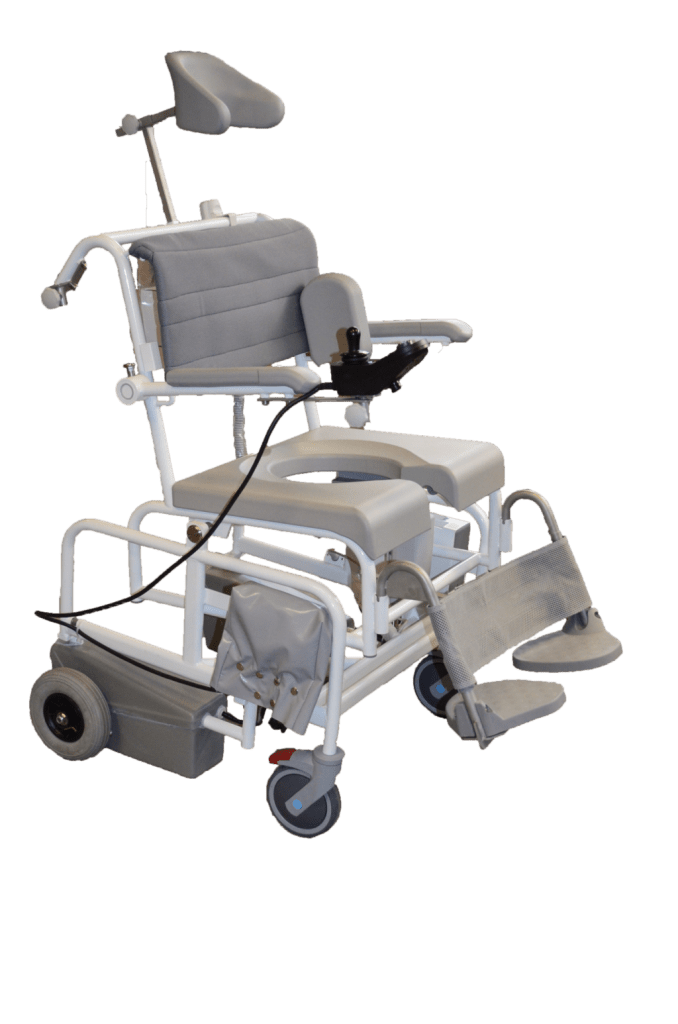 Sprchový vozík M2 200kg EL-TIP široký s joystickem